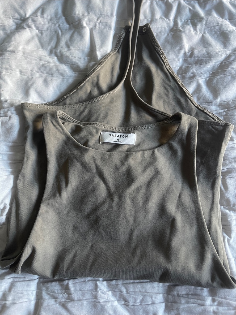 Babaton Olive-Taupe Sleeveless Bodysuit - Picture 3 of 5